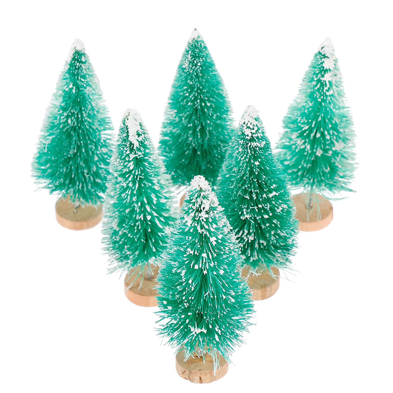 

12Pcs Mini Christmas Tree Decor Premium Material Lightweight Reusable for Home Office Party Festival Tabletop Ornament Supplies