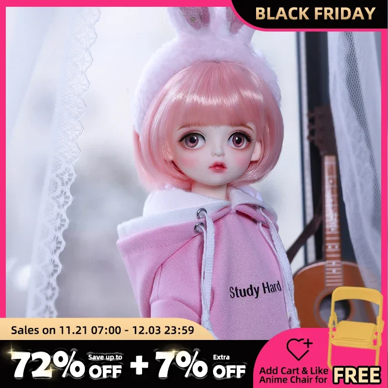 Shuga Fairy Muki BJD Doll 1/6 Girls Boys YOSD Ball Jointed Doll Resin Toys for Kids Anime Figures Gift For Children