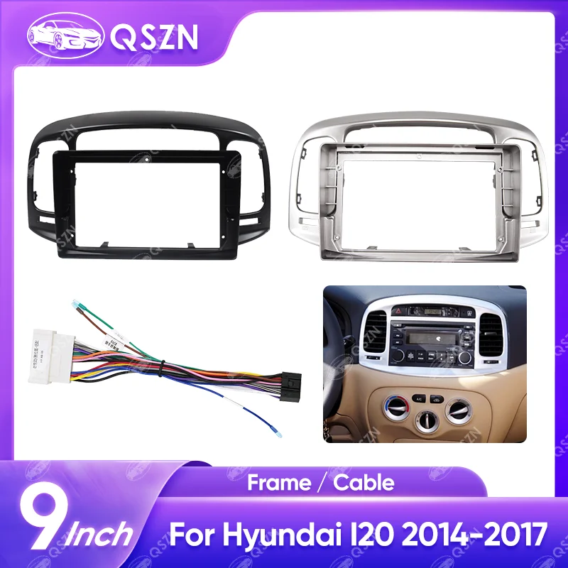 

9 Inch Car Radio Fascia For HYUNDAI ACCENT 08-12 Stereo Frame Video Panel Player Audio Dash 2 Din Frame Dashboard Mount Kit