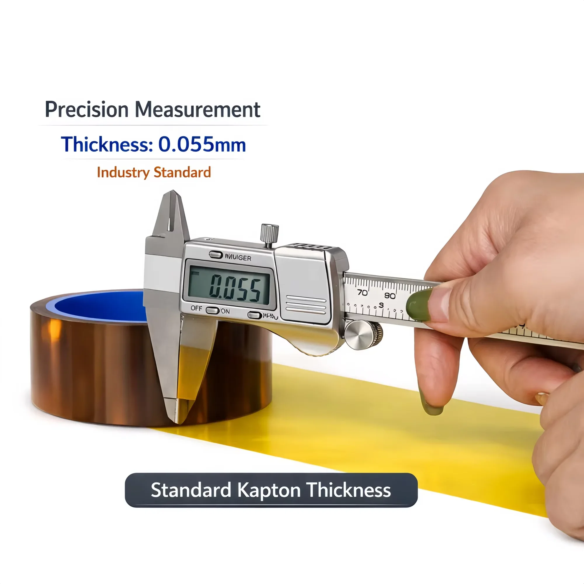 400°C High Temperature Heat Resistant Polyimide Insulation Tape for PCB BGA Soldering Protection Repair 2-35mm 35M