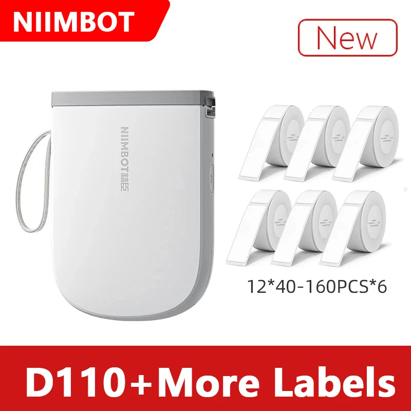 NIIMBOT D11 Mini Portable Thermal Printer Bluetooth Pocket Label Printer Self-adhesive Sticker Waterproof Paper Maker Machine