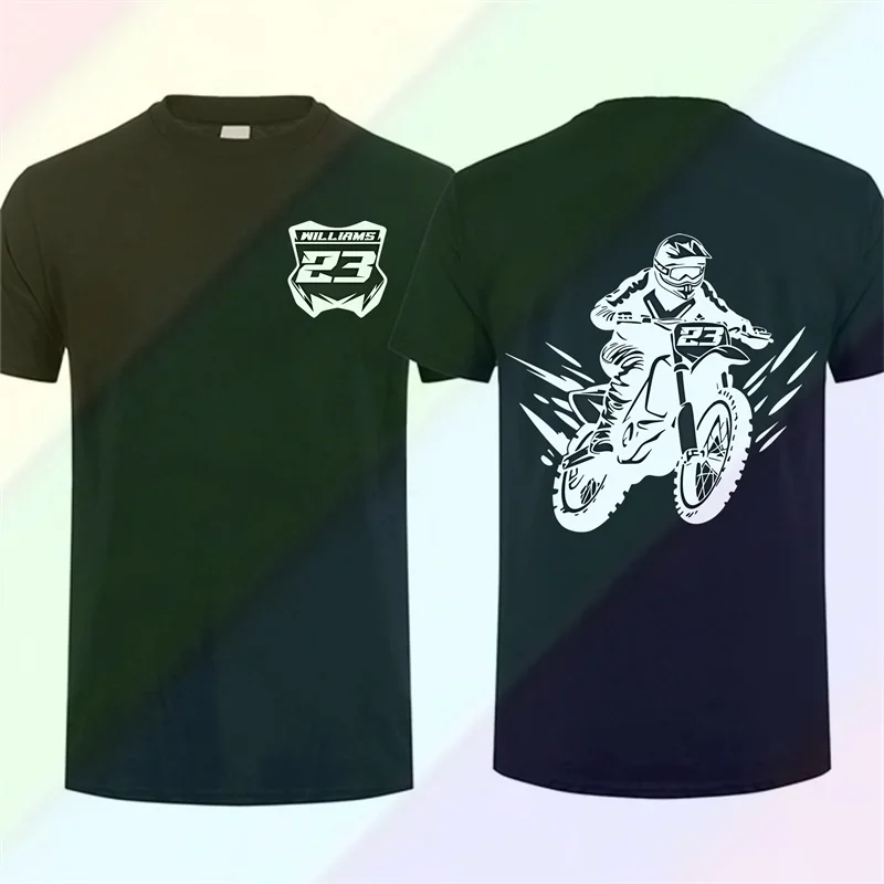 

2024 Oversized Printed Personalized Motocross Number Sports T-shirt Customized Motocross Sports T-shirt Racing Birthday Gift