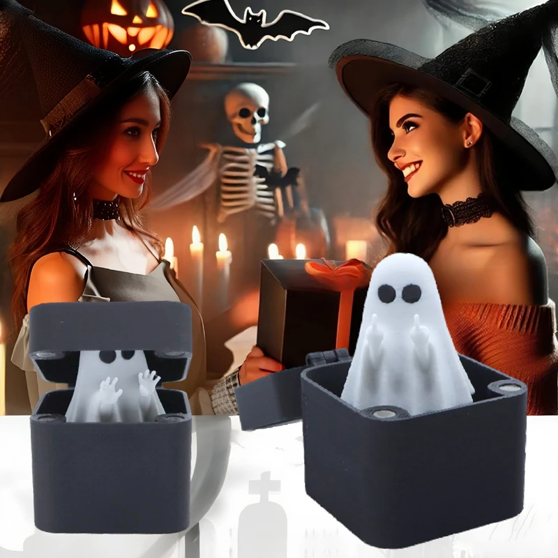 Trick Ghost Funny Scare Box Hidden Box Quality Prank Scare Box Fun Game Prank Trick Friend Halloween Party Supplies
