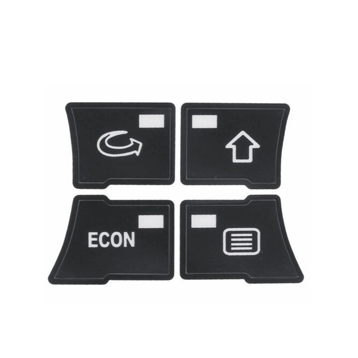 Dashboard A/C Button Repair Kit Stickers Dash Climate Control Switch Sticker Decals for AUDI A3 8P 2003-2012