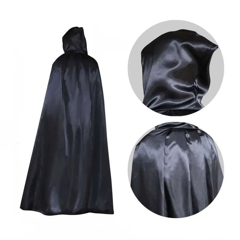 Mode Effen Kleur Halloween Mantel met Grote Hoed Dweilen Kostuum Cosplay Cape Klassieke Festival Grim Reaper Mantel Kid