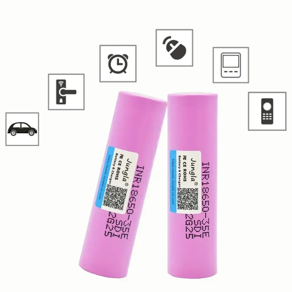 100% Original New Bestselling 18650 3500Mah 25A Discharge INR18650 35E 3.7V Li-Ion Oplaadbare Battery
