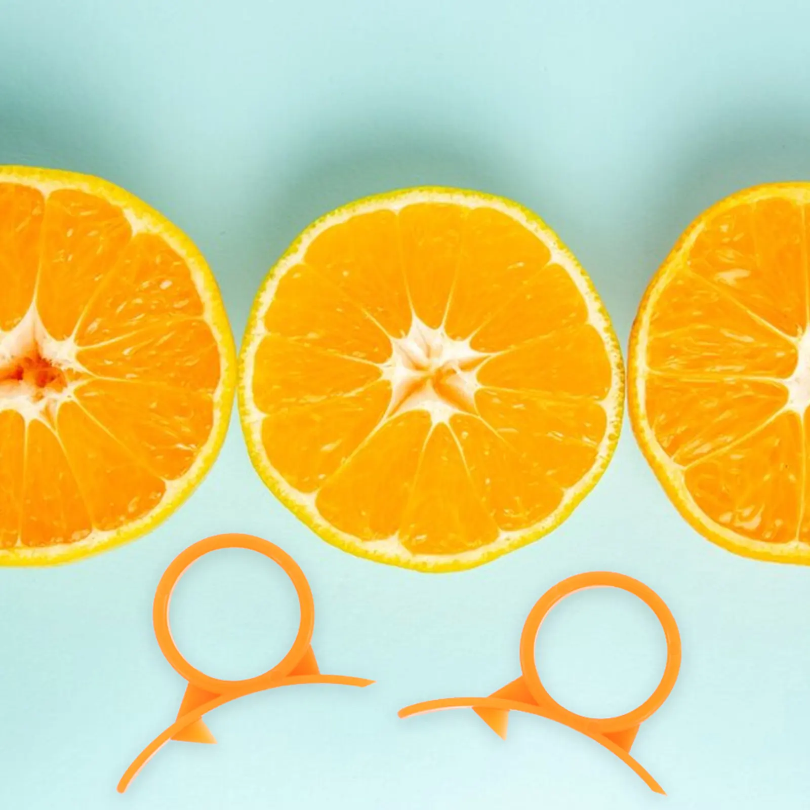 

16Pcs Orange Peeler Ring Plastic Fruit Peeling Tool for Oranges Pomegranates Citrus Lemons Kitchen Gadget Portable Ergonomic