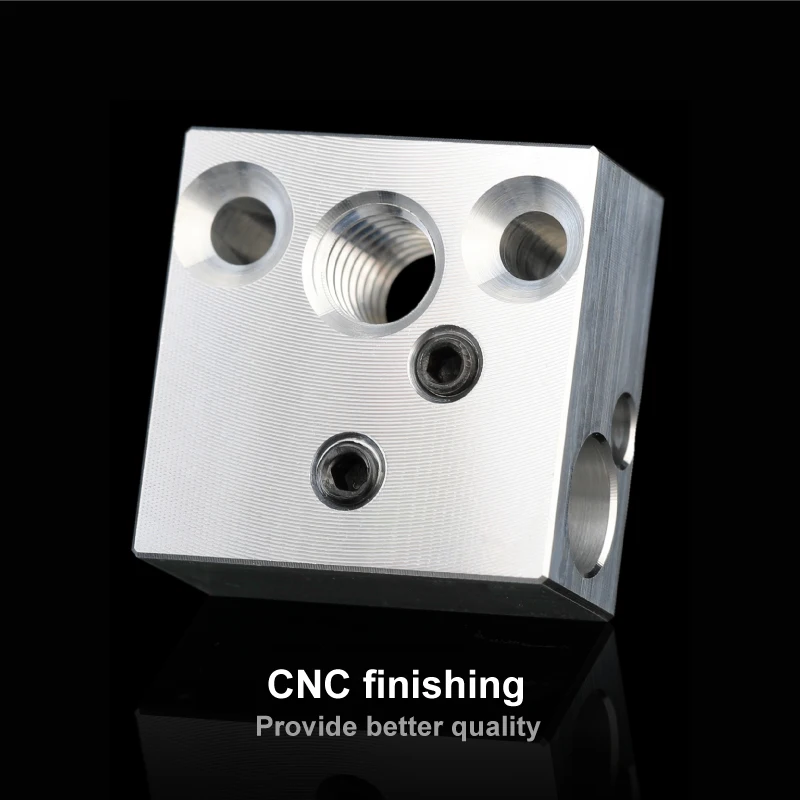 Mellow High Quality Cr10 Heated Block For Micro Swiss Cr10 Hotend Creality Ender 3 Mk7/Mk8/Mk9 Block J-head Hotend Head Extruder