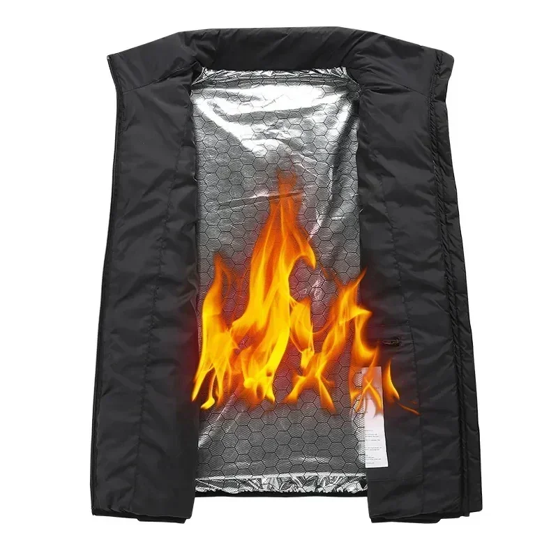 17Areas Heating Vest Men Winter USB Smart Temperature Control Jacket Self-heating Clothes Women Snow Lightweight Sleeveless Coat