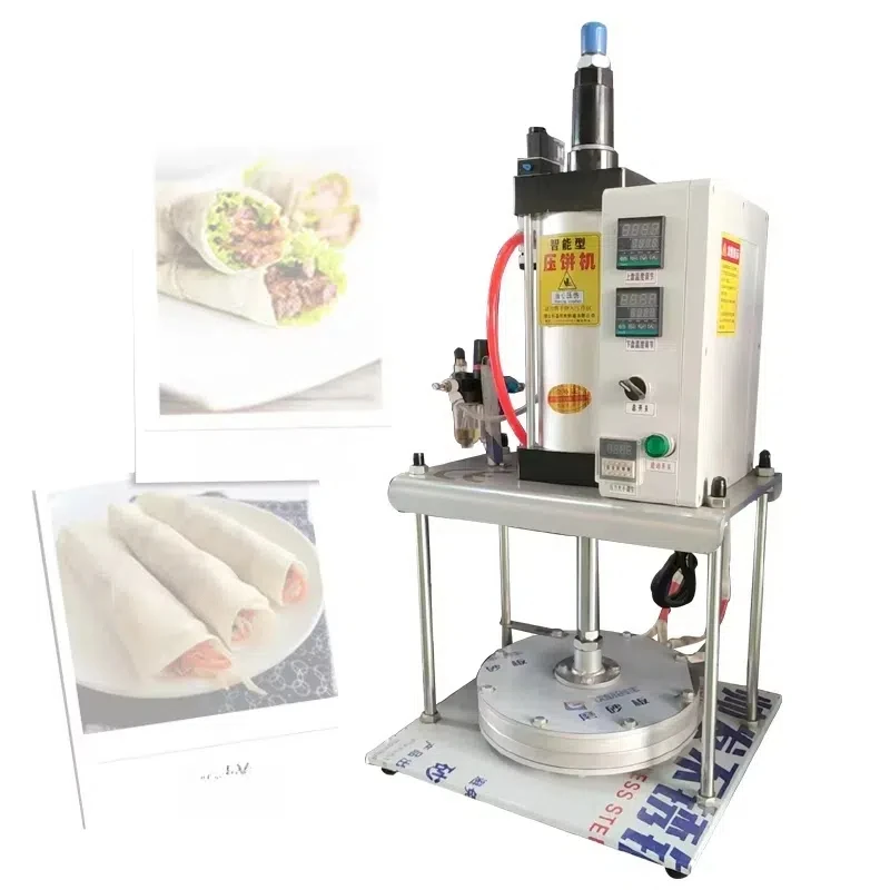 Chapati Roti Flat Pancake Tortilla Making Machine Roasted Duck Bread Baking Maker Machine Dough Press Machine