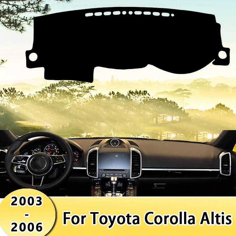 

Car Dashboard Cover Sun Shade Mats Avoid Light Pads Instrument Panel Protective Carpets For Toyota Corolla Altis 2003-2006 2004