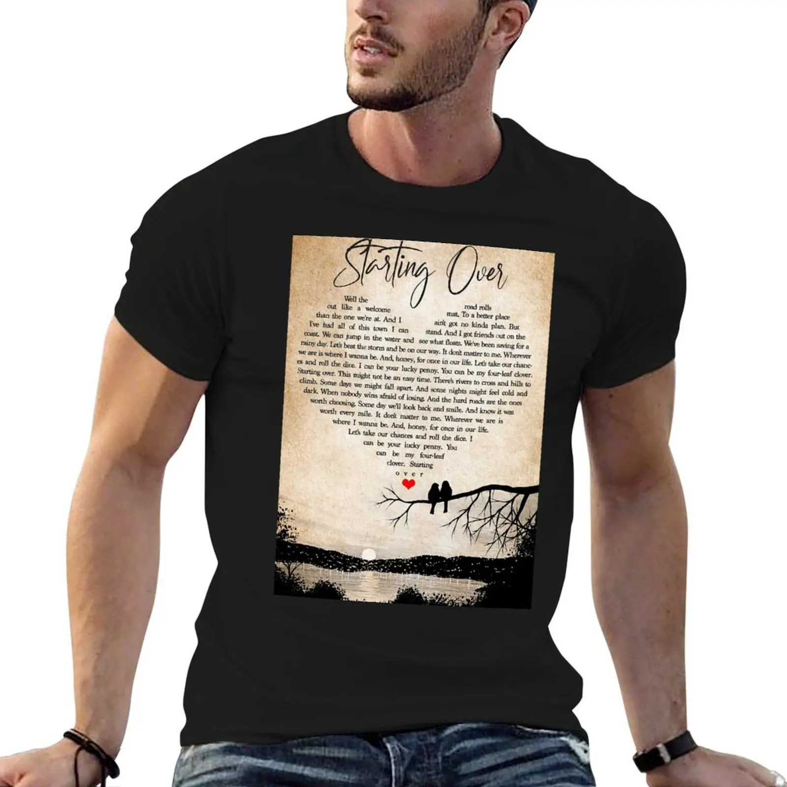 Starting Over Lyrics Chris Stapleton - Couple Bird Sunset T-Shirt affliction shirts shirts graphic t shirts for men pack