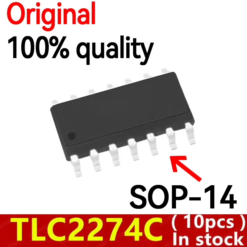 (10piece)100% New TLC2274CDR TLC2274 TLC2274C SOP14 Chipset