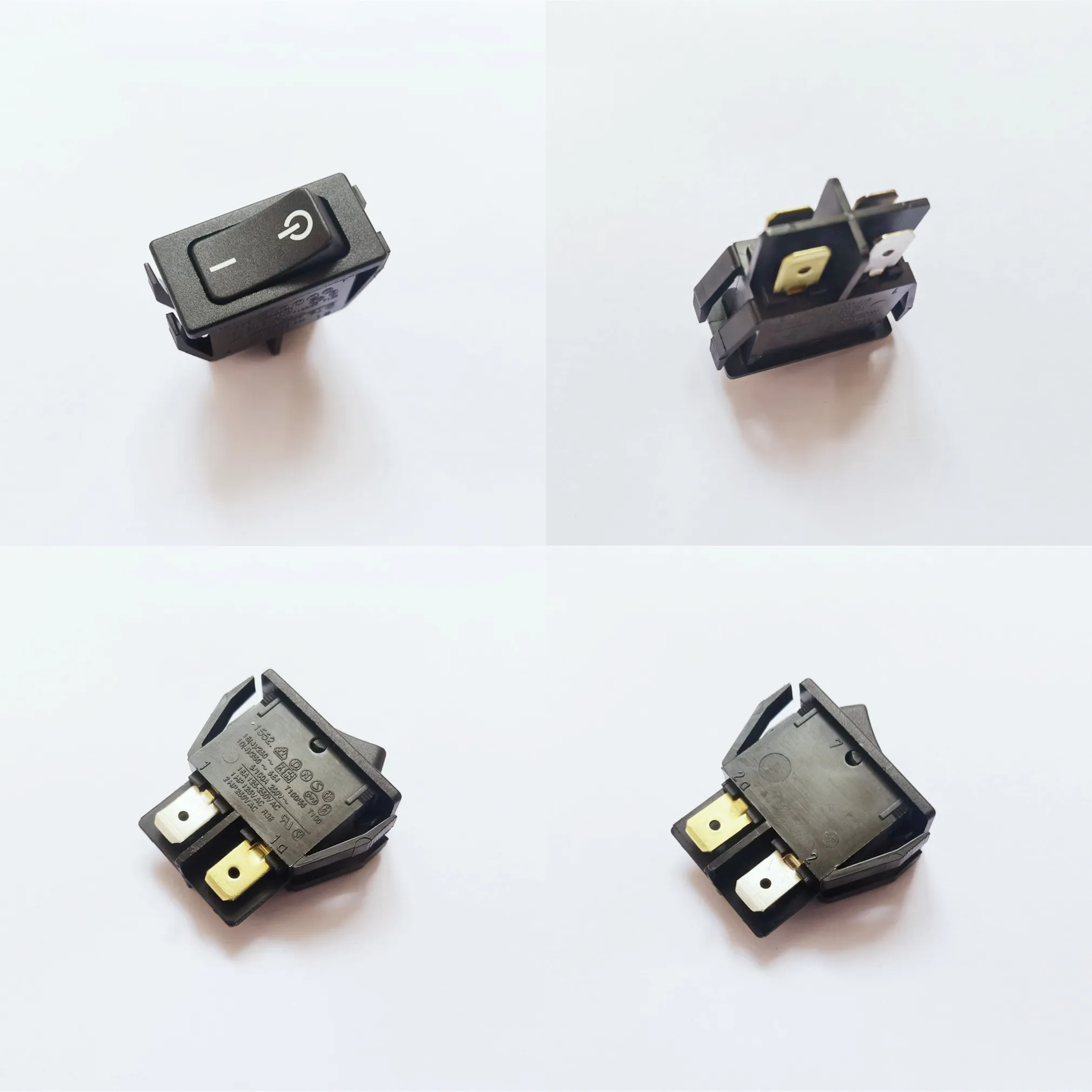 Panel de interruptor basculante de alta corriente, 100%, 1552, T100/55, T100, 5-100A, 250V, 30x15mm, 16A, 125-250VAC, 2 engranajes, 4 pines, Original, nuevo