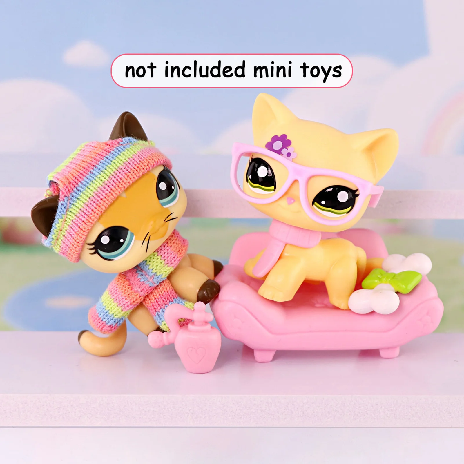 

lps Minilpsshop Pet Shop 17pcs Accessories Applicable To Shorthair Cat and Great Dane Dog Collie Dachshund Cocker Spaniel Cat