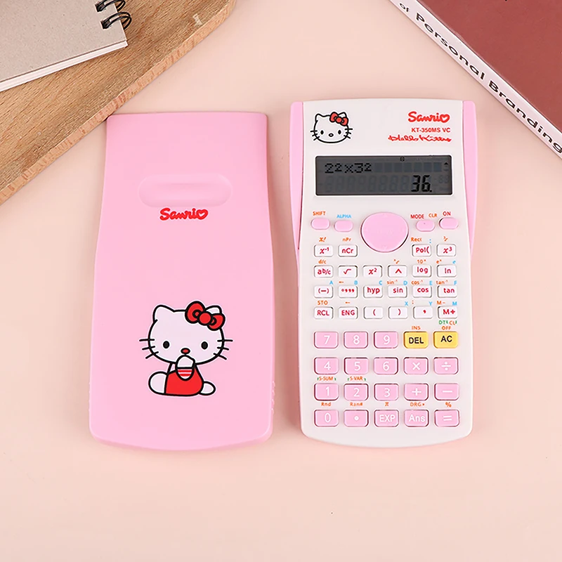 

Hello Kitty Electronic Calculator Desktop Home Office School Financial Accounting Tool Slide Science Function Calculation Gifts