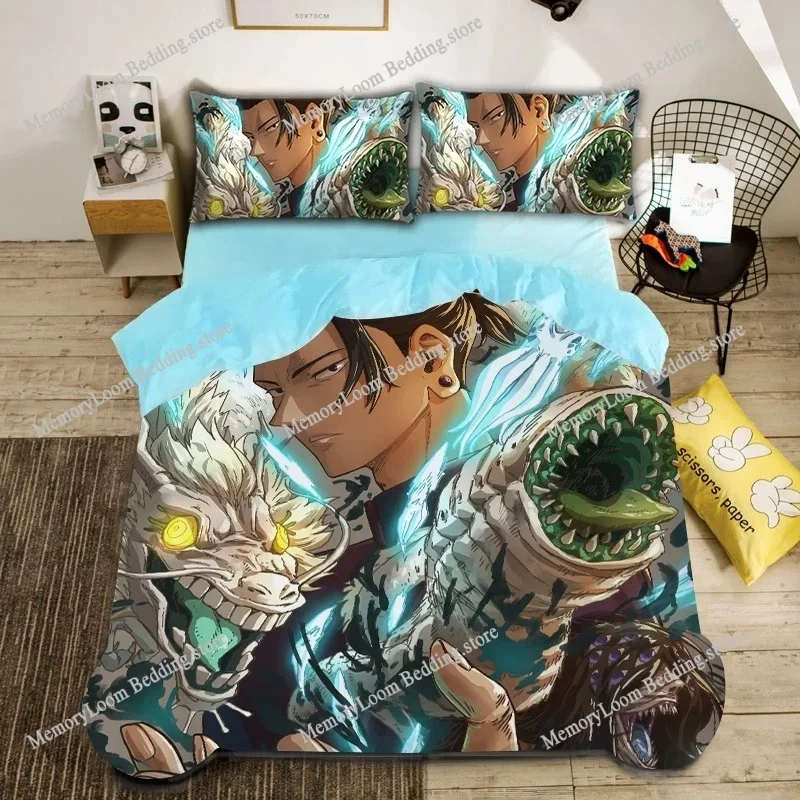 

Anime Jujutsu Kaisen Bedding Set Boys Girls Twin Queen Size Duvet Cover Pillowcase Bed Kids Adult Home Textileextile Luxury Gift