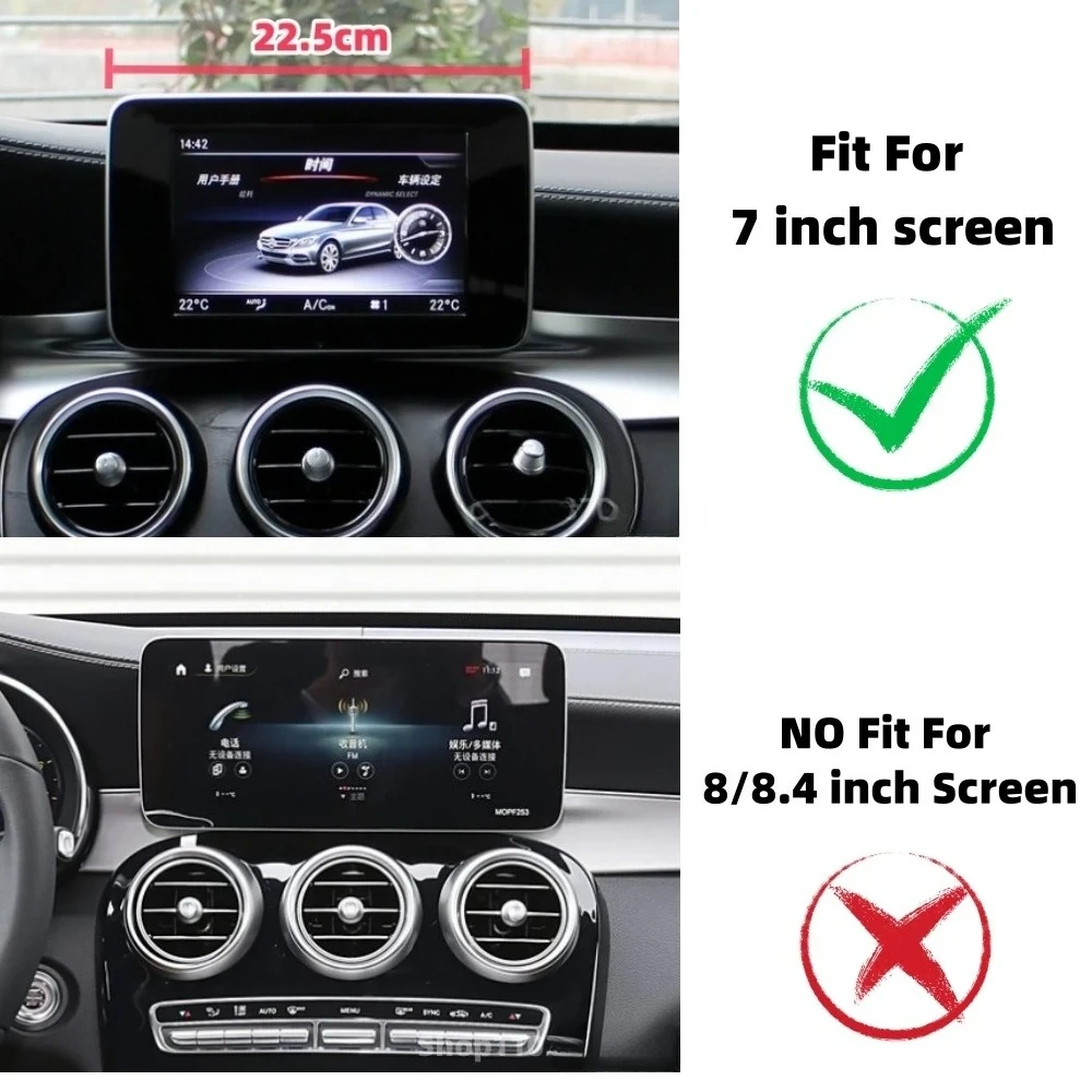Car Phone Holder For Mercedes-Benz C Class 2015 2016-2018 GLC 2016-2019 C253 X253 7-inch Screen Phone Holder Car Accessories