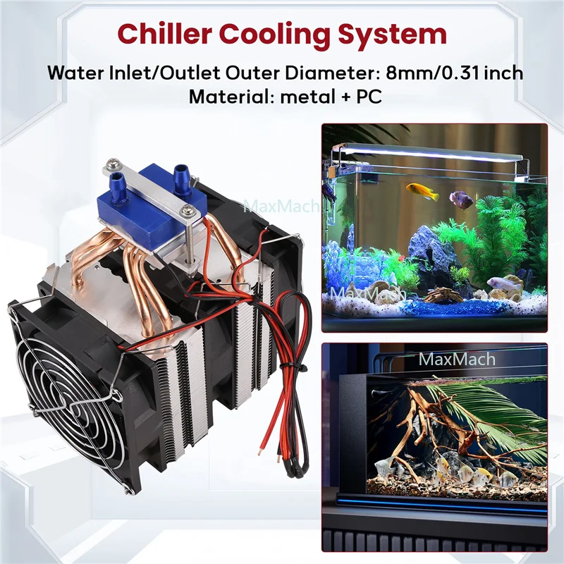 

A79U-1 PC Thermoelectric Cooler Semiconductor Refrigeration Peltier Cooler Air Cooling Radiator Water Chiller Cooling System Dev