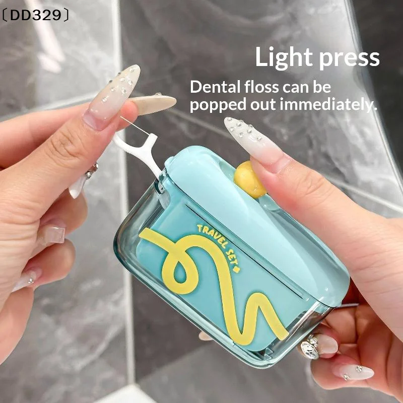 Dental Type Floss Storage Box Bounce Out Design Dental Floss Dispenser Refillable Teeth Clean ToothPick With Teeth Sticks〔DD329〕
