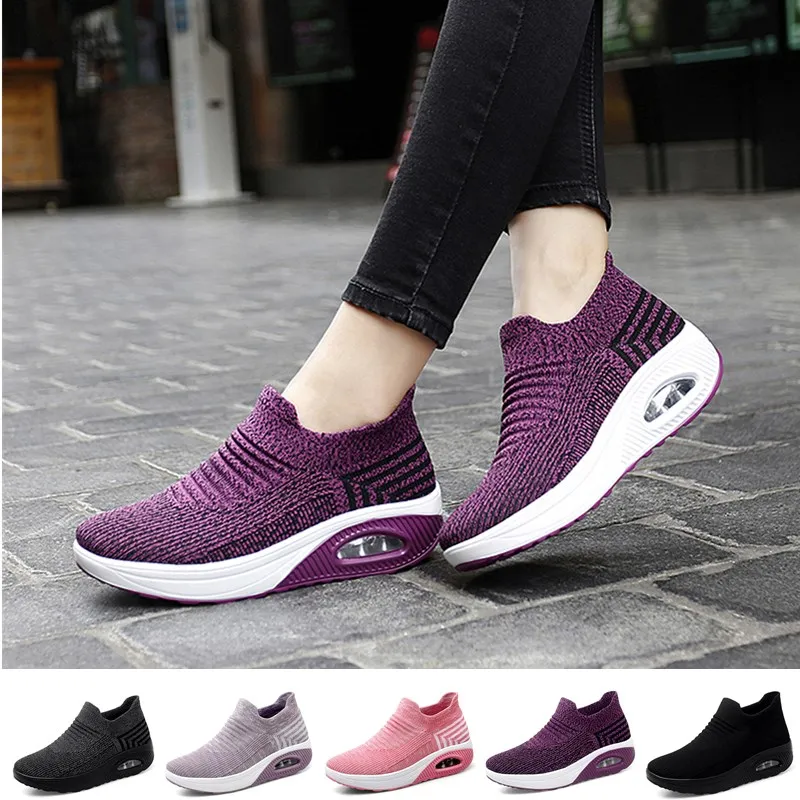 Trampki damskie buty do chodzenia Outdoor Casual sportowe obuwie oddychająca platforma do butów tenisowych poduszka powietrzna Zapatillas Aire Mujer