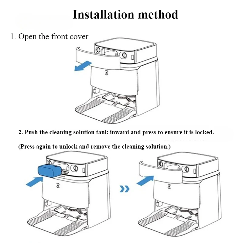 Original Ecovacs T30PRO/MAX/PROPLUS accessory cleaning solution 350ML, sweeping robot accessories, vacuum cleaner Parts