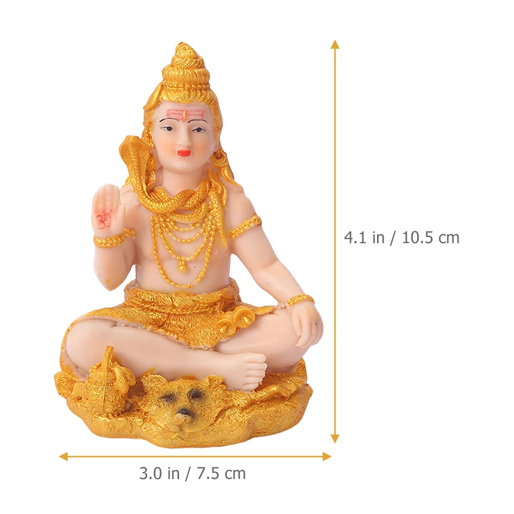 Hindu Buddha Decor Decoration For Home Shiva Statue Resin Craft Figurine Shaped Meditation Statues Figurines Sculpture Ornaments