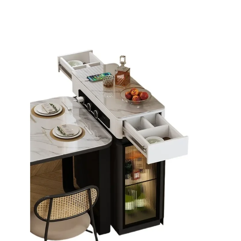 

Movable separate island new modern simple small apartment narrow