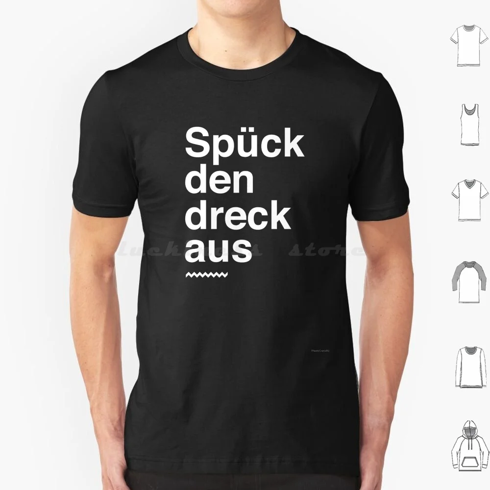 

Альпа Den Dreck Aus! Футболка 6xl Хлопковая крутая футболка Sielwolf Industrial Edm Metal Heavy Metal Spit Spuck Dreck Vile Metal Noise