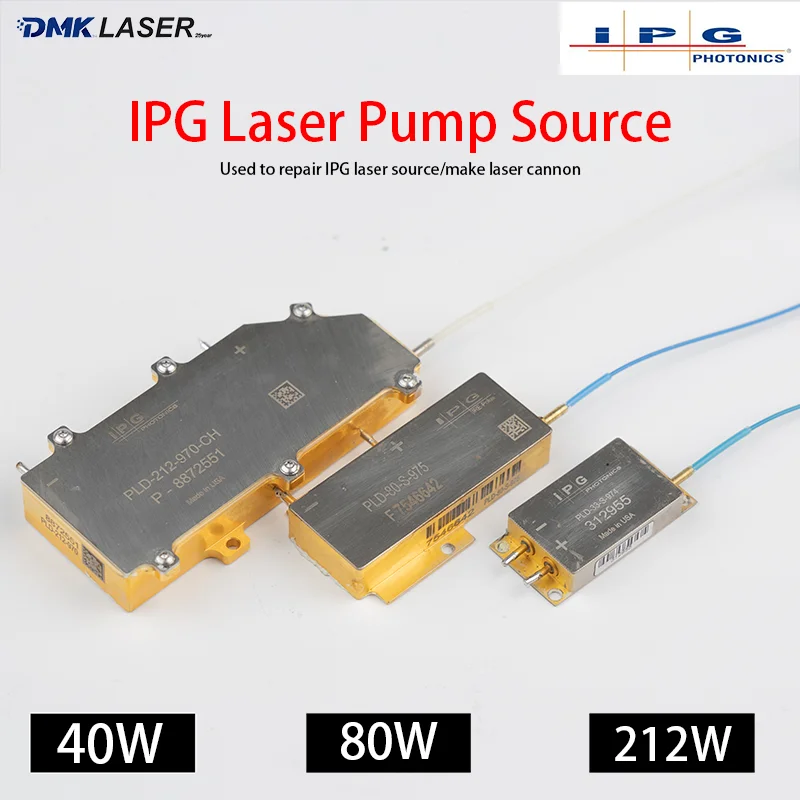 IPG Fiber Laser Pump Source 40W-212W Photoelectric Converter Diode Laser Cannon For Laser Source Repair Metal/Wood Weld Cutting