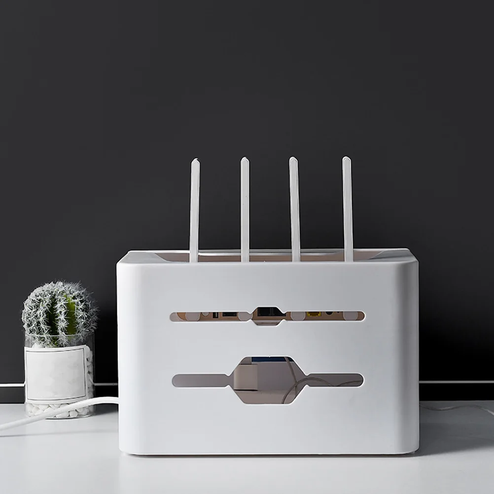 

Creative ABS Router Box Storage Holder Home Decorative Heat-Resistant Organizer Practical Wear-Resistant Cable