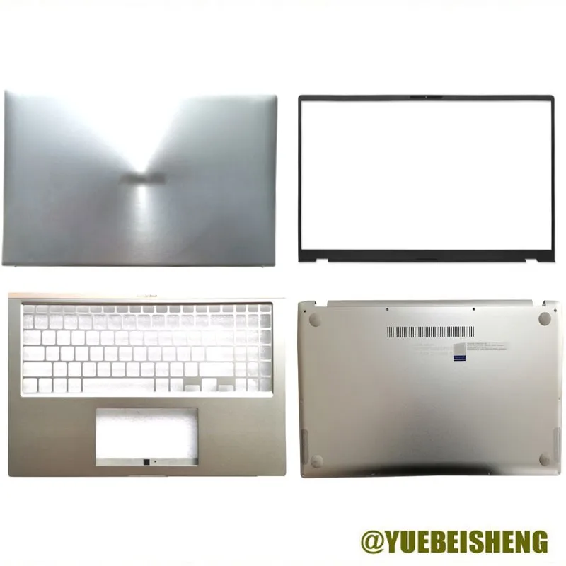 

New/org For Asus ZenBook UX534 UX534F UX534FA UX534FAC LCD back cover (Non-touching) /LCD Bezel /Upper cover /Bottom case,Silver