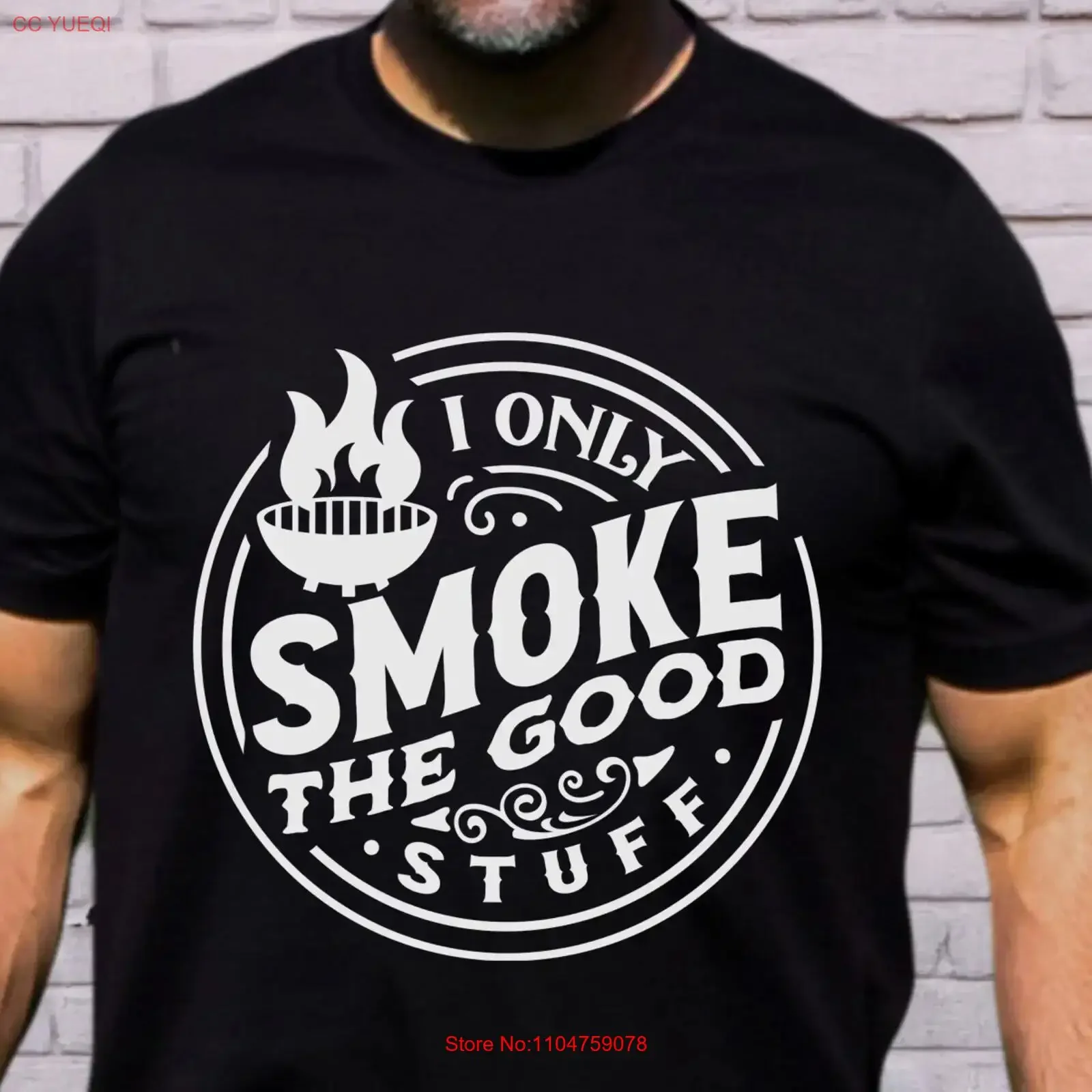 Smoker T Shirt Best Fathers Day Barbecue Dad Smoke The Good Stuff Grill BBQ Pit Master vintage Washed streetwear Unisex