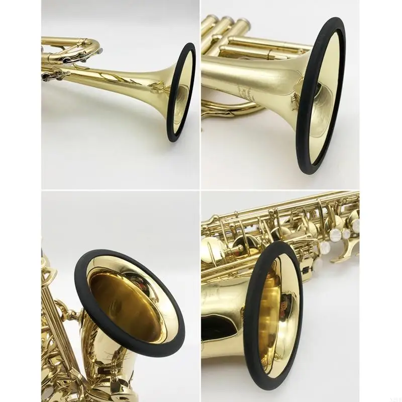 N2ue saxofón mute alto/saxo saxo ruido eliminando anillo silicona tampana protectora anillo protección para accesorios