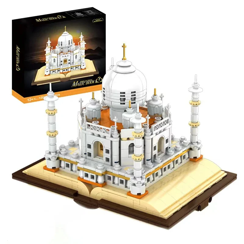 768PCS City Mini Block World Famous Architecture Miniature Model Taj Mahal Building Creative Children\'s Toys Birthday Gifts