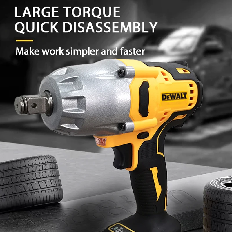 DEWALT 1/2in High Torque Electric Wrench Brushless Cordless Impact Wrench Decoration Team Power Tools For Dewalt 20V Battery