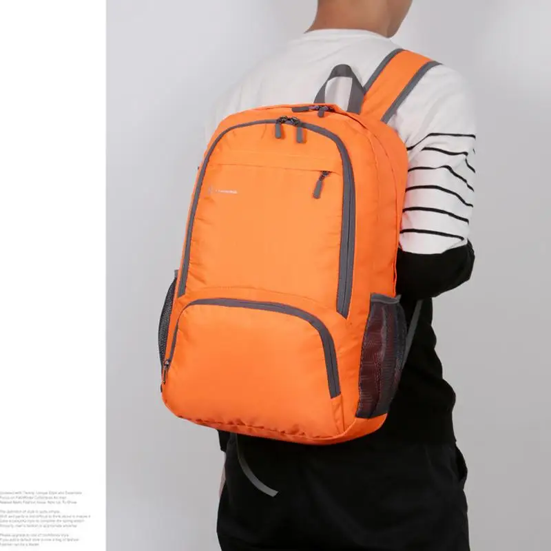 軽量折りたたみバックパックユニセックス防水パッカブルバックパックアウトドア旅行ハイキングサイクリングデイパックキャンプバックパック