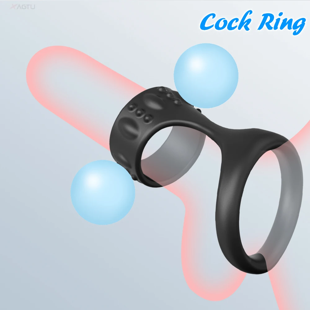 

Cock Ring Penis Lasting Ejaculation Delay Stimulator Enhancement Vibrating Cock Rings for Man Ring Cock Sex Erotic Adult Toy