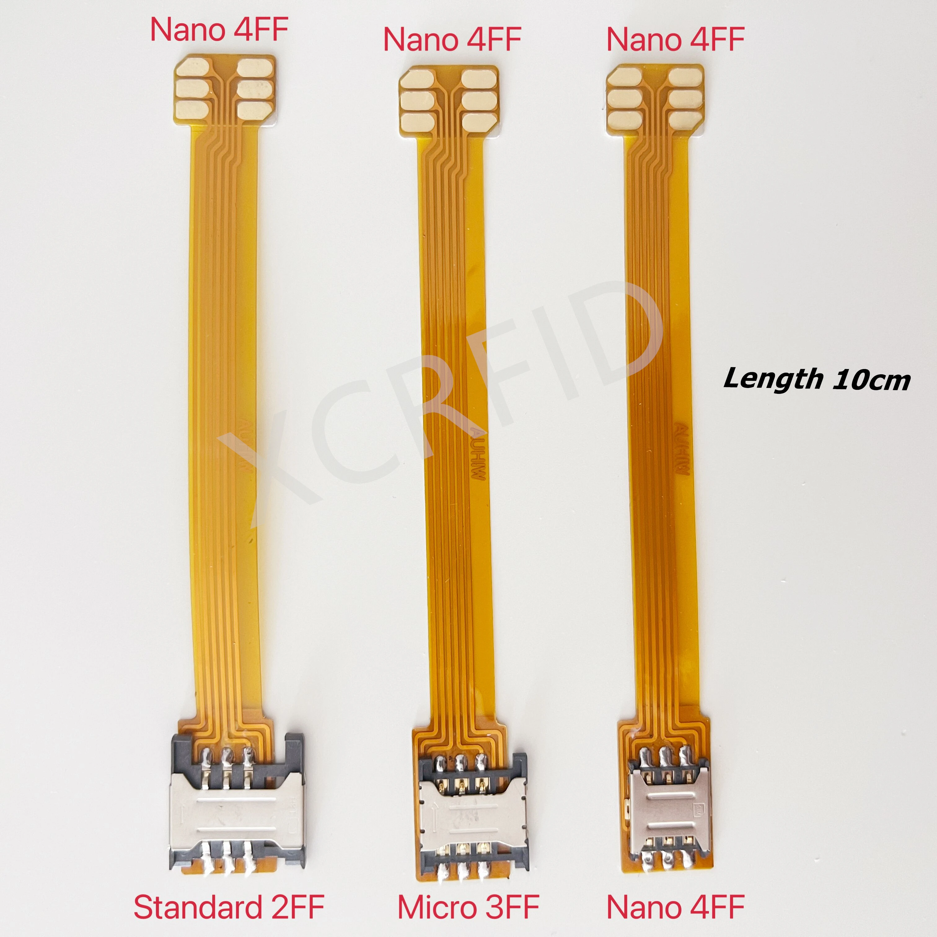 Sim card Standard 2FF Micro 3FF Nano 4FF Converter to Vertical Nano 4FF Sim Usim Card 4FF Adapter fpc Conversion Line with 6 pin