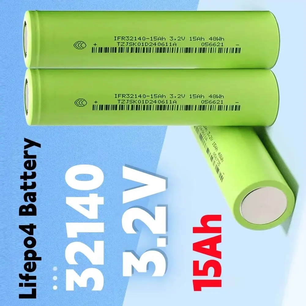 

3.2V15Ah 32140 LiFePO4 Battery 15000mAh DIY 12V 24V High-Power Electric Sightseeing Car Golf Car Electric Tool Battery Pack