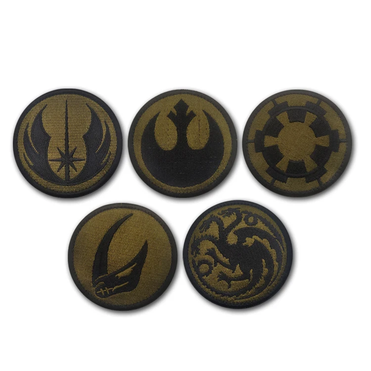 Collection Starship Jedi Embroidered Arm Badge Magic Sticker Badge Backpack Sticker Patches for Clothing DIY