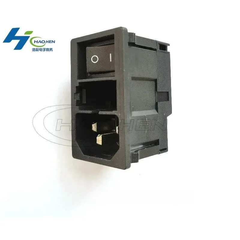 Receptacle 3-in-1 power module IEC tail plug, compatible with KM00.1205.1-/C14 durable and safe
