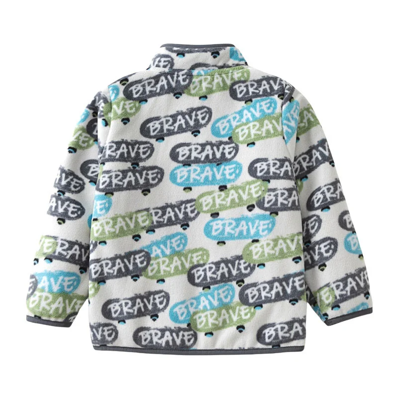 2-8T Letters Print Toddler Hot Coats Girls Autumn Spring Winter Fashion Clothing Jackets Boys Girls Zipper Coats Collar Outwear 2