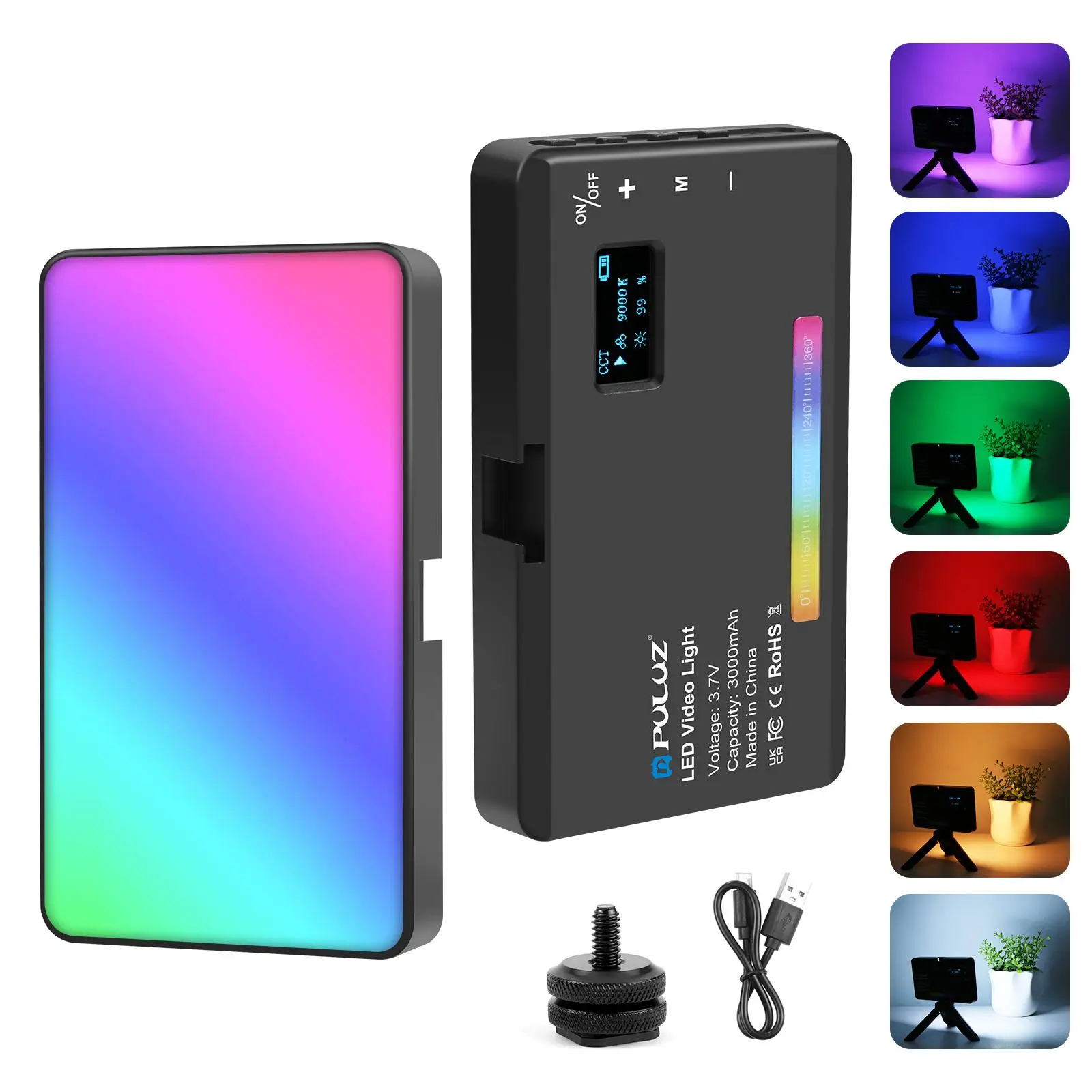 

Карманный 140 светодиодов RGB, полноцветный заполняющий светильник для красоты, ручной светодиодный светильник для фотосъемки для видеокамеры телефона, камеры Canon Nikon DSLR