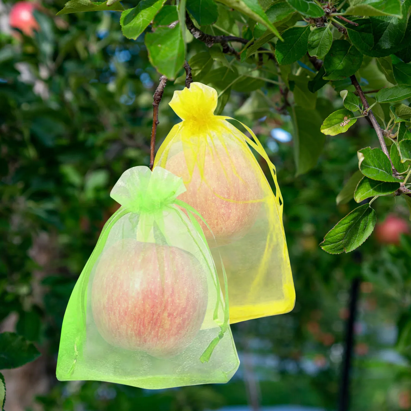 Reusable Fruit Protections Bags Netting Cover Drawstring Fruit Vegetable Insect Proof Mesh Bags Plant Grow Bags Practical Gadget