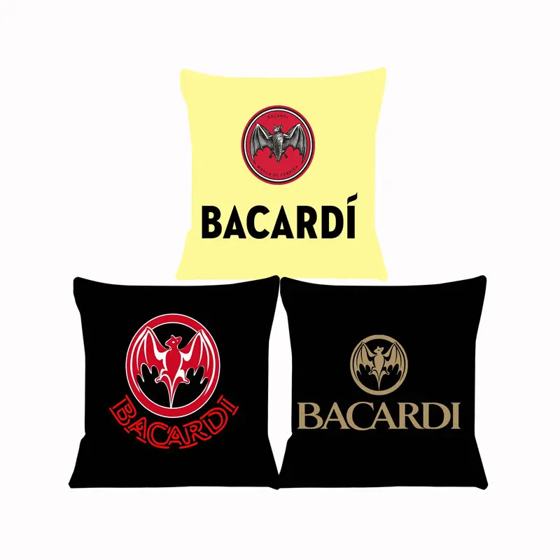 Bacardi Rum Cushion Cover for Sofa Pillow Case Cover Seat Car Throw 45x45cm Pillowcase For Home Decorative SJ-437