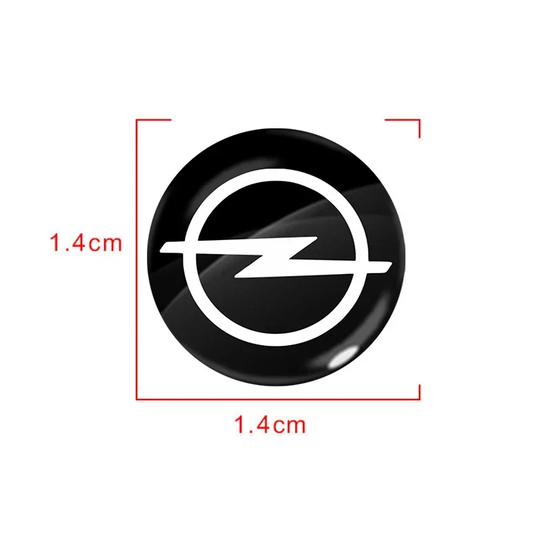 14mm Special badge stickers for car remote control keys For Opel Astra j Insignia Astra g Corsa Zafira b Mokka Vivaro Meriva