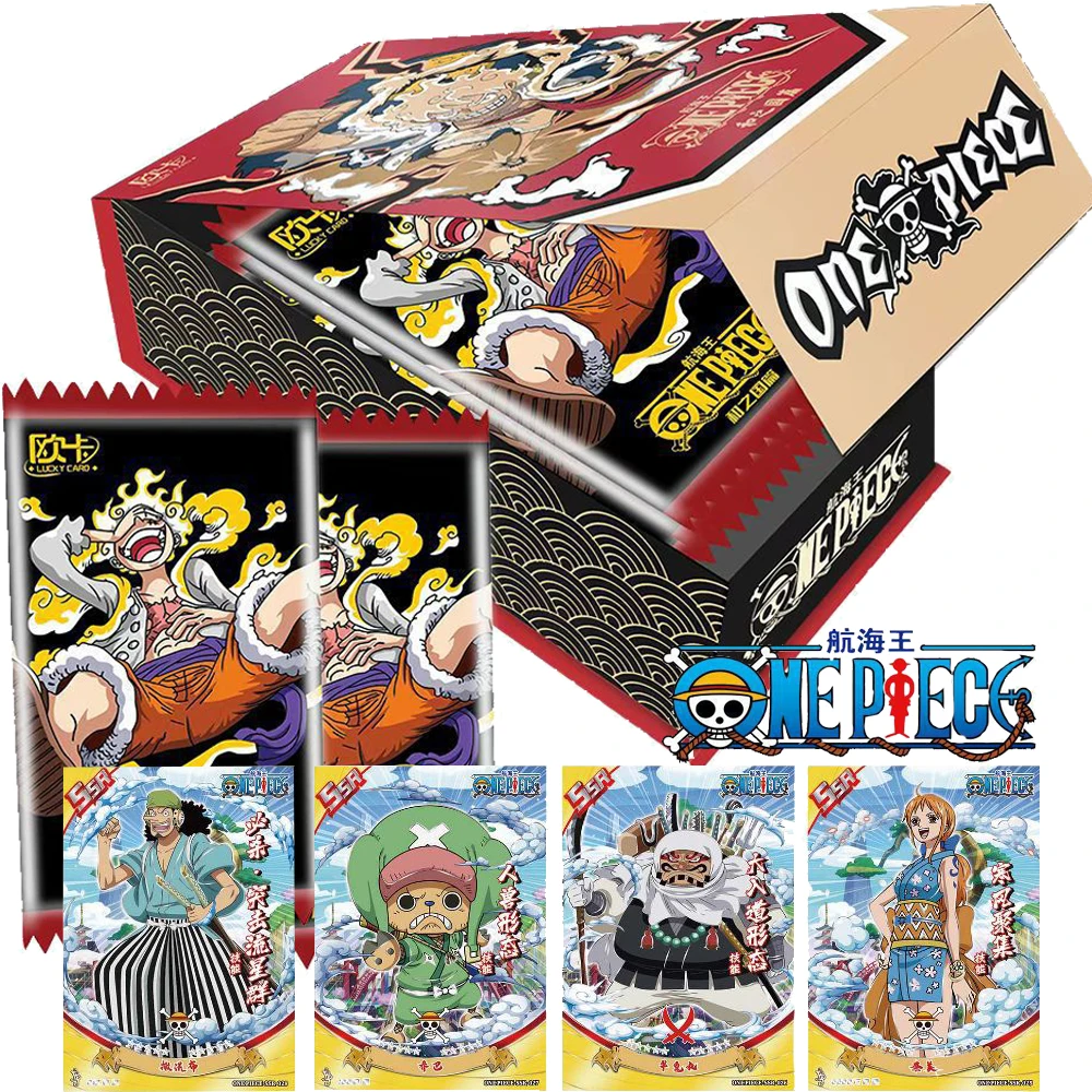 

ONE PIECE Collection Card For Children Monkey D.Luffy Ussop Sogeking Tony Tony Chopper Nico Robin Limited Game Card Table Toys