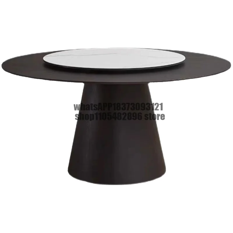 

Conference Nordic Restaurant Table Round Simple Light Luxury Aesthetics Dining Table Design Art Mesas De Jantar Home Furniture
