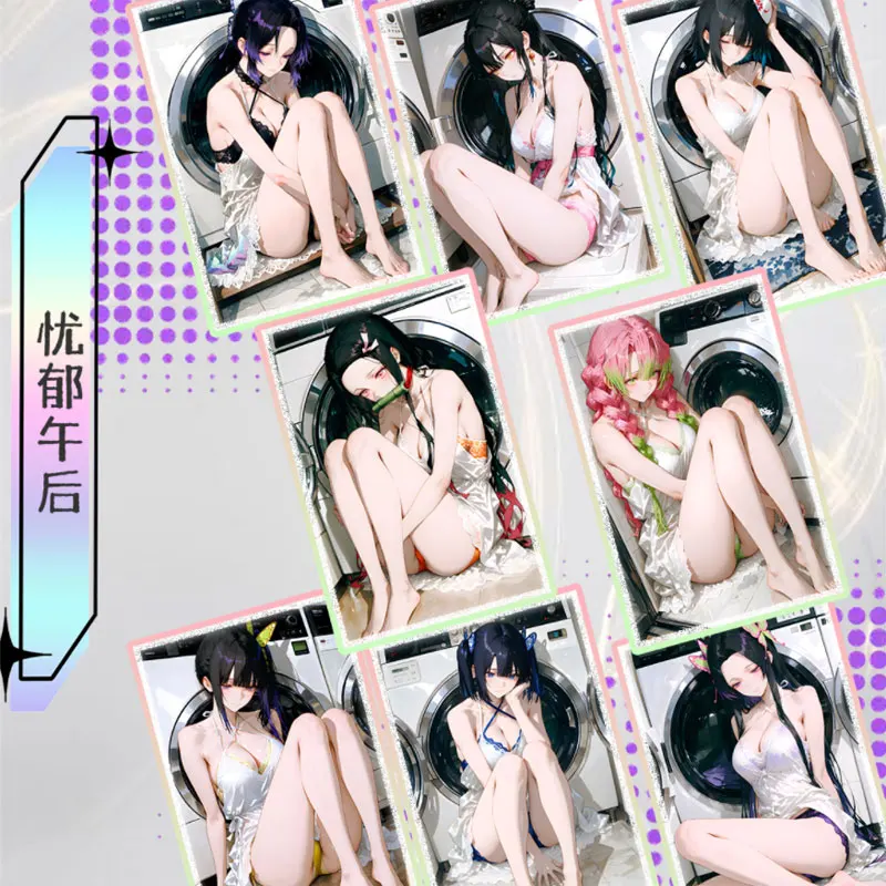 2025 plus récent étui Qinglan Culture A6 taille démon Slayer acrylique papier coloré maître ensemble Waifu Mitsuri trading CCG TCG Art cadeau